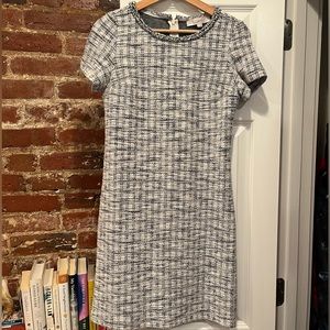 Blue/black/grey Tweed Dress from Loft